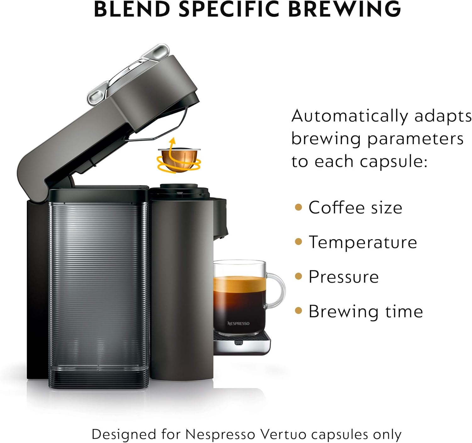 Nespresso De'Longhi Vertuo Coffee and Espresso Machine wourant