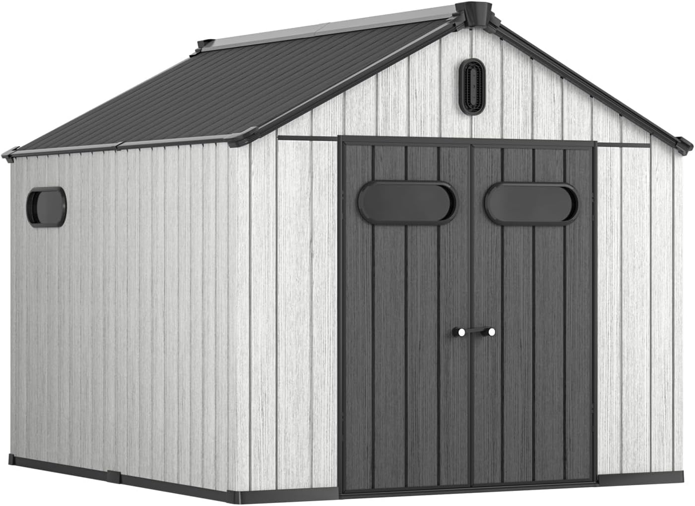 Aoxun Outdoor Storage Shed 5 x 3 ft. Resin Shed with Floor and Lockable Door wourant