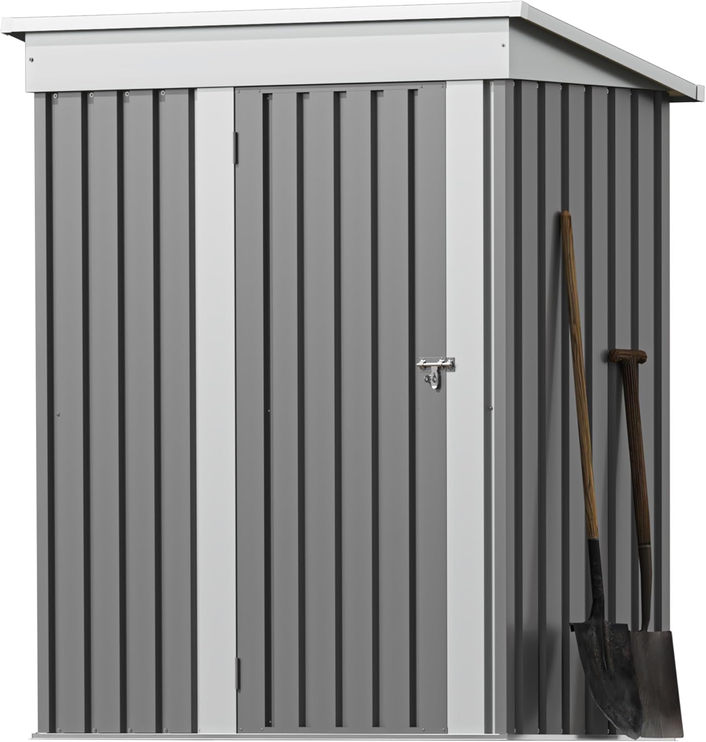 Greesum 6×4 FT Outdoor Storage Shed, Metal Patio Storage Shed with Lockable Door wourant