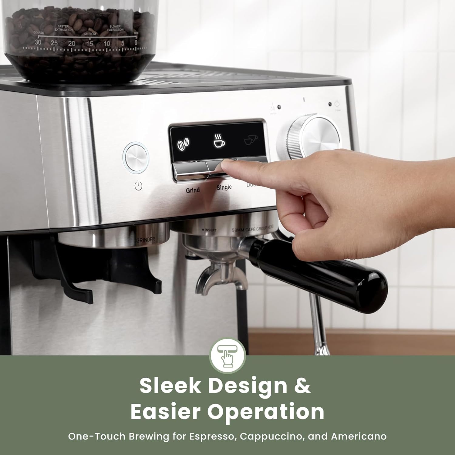 Gevi 20 Bar Espresso Machine with Grinder & Milk Frother wourant