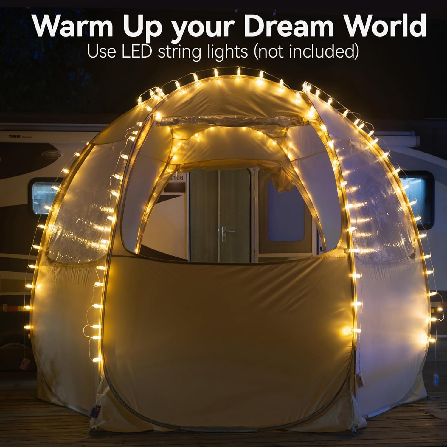 Alvantor Screen House Gazebo, 6-10-15 Person Pop Up Igloo Screened Canopy Tent with Mosquito Netting Sides, Instant UV Resistant Sun Shelter for Garden, Patio, Backyard wourant