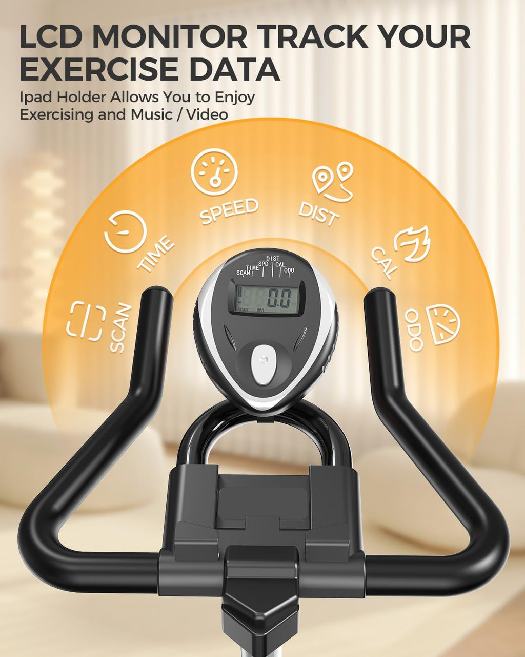 pooboo Exercise Bike, Adjustable Magnetic/Brake Pad Resistance Silent Belt Drive, Indoor Cycling Bike for Home Cardio, Fitness Stationary Bike with 350lbs/300lbs Weight Capacity &Upgraded Version Seat wourant