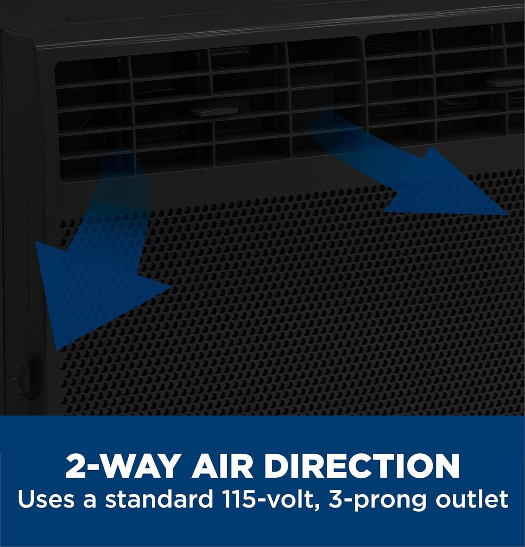 GE Window Air Conditioner Unit, 6,000 BTU for Small Rooms up to 250 sq ft. with Adjustable Fan and Cooling Settings, Perfect for Small Bedroom or Living Room, Easy Install Kit Included, White wourant