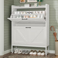Shoe Cabinet, Shoe Storage Cabinet with 2 Flip Drawers & Adjustable Shelf wourant
