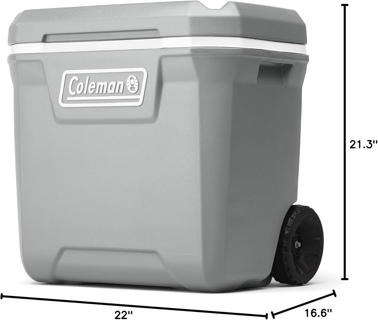 Coleman Insulated Portable Rolling Cooler with Wheels, Leak-Proof Outdoor Hard Cooler, Keeps Ice for Up to 5 Days, 100 Quart wourant