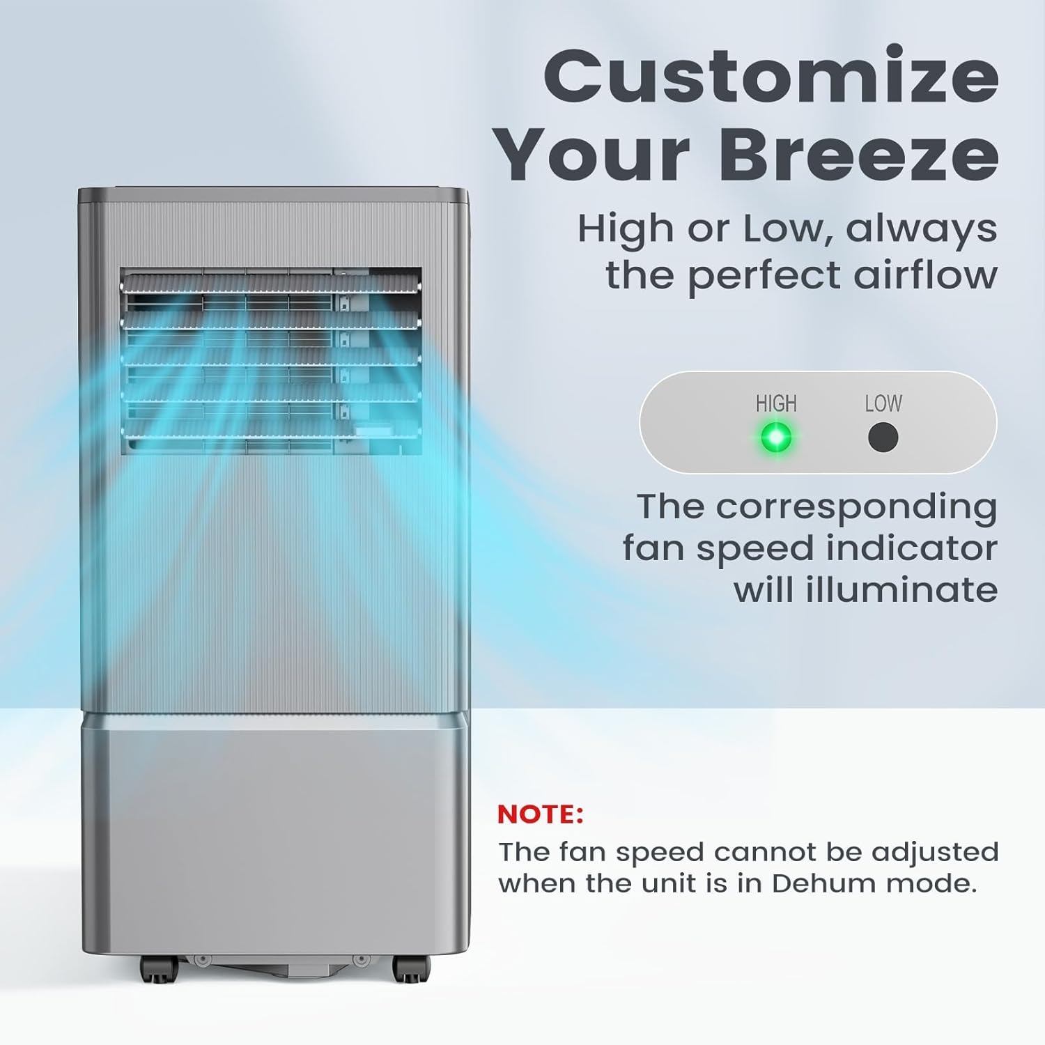 Air Choice Portable Air Conditioner, 10000 BTU Air Conditioner Portable for Room Up to 450 Sq.Ft, Remote Control, 24H Timer, Dehumidifier & Fan Modes, 3-in-1 AC Unit with Window Kit for Home Office wourant