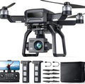 Adult-specific camera drone with 4K UHD aerial photography, 3-axis gimbal, 10,000-foot control, 3 batteries for 75 minutes of flight time, and GPS tracking wourant
