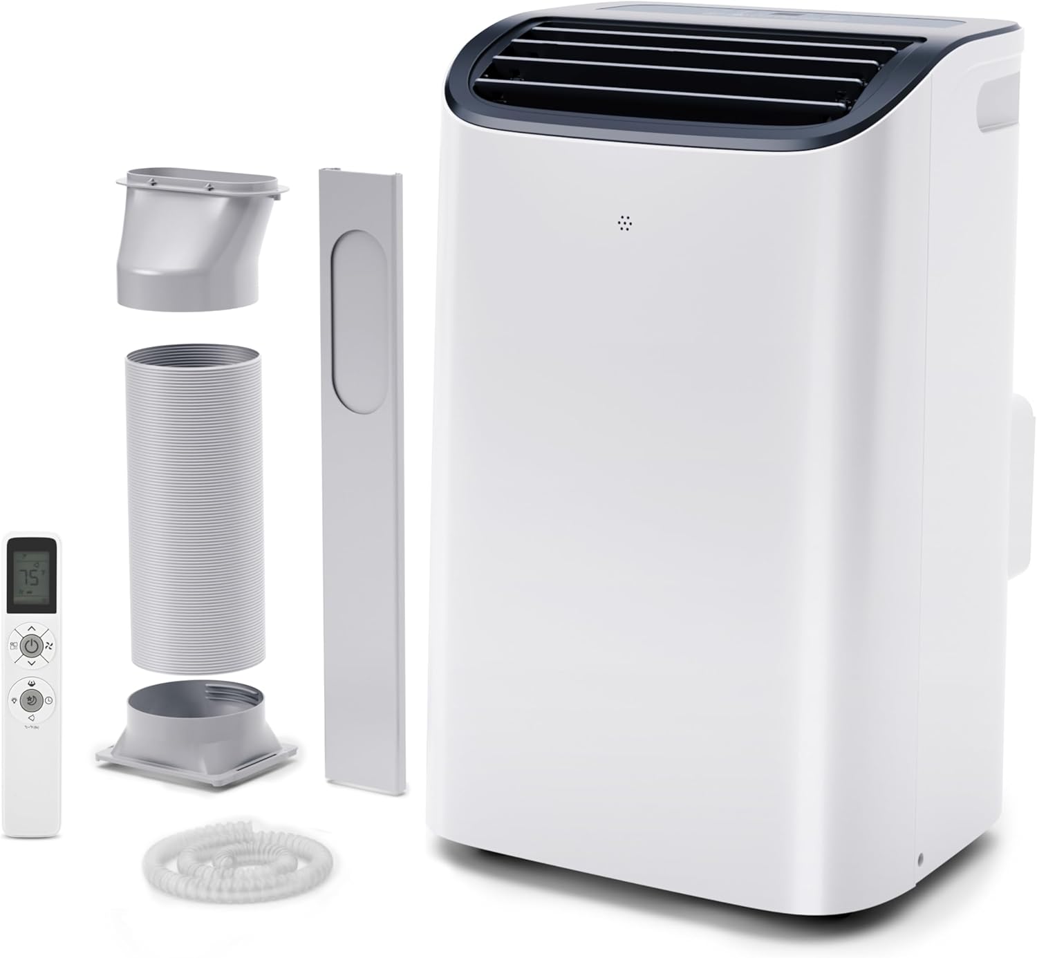 EUHOMY 8,000 BTU Portable Air Conditioners, 4-in-1 Portable AC Unit Up to 350 Sq.Ft, 4 Modes Quiet Air Conditioner with Remote Control, Cool, Fan, Dehumidifier, 24H Timer, Bedroom, Office, Apartments wourant