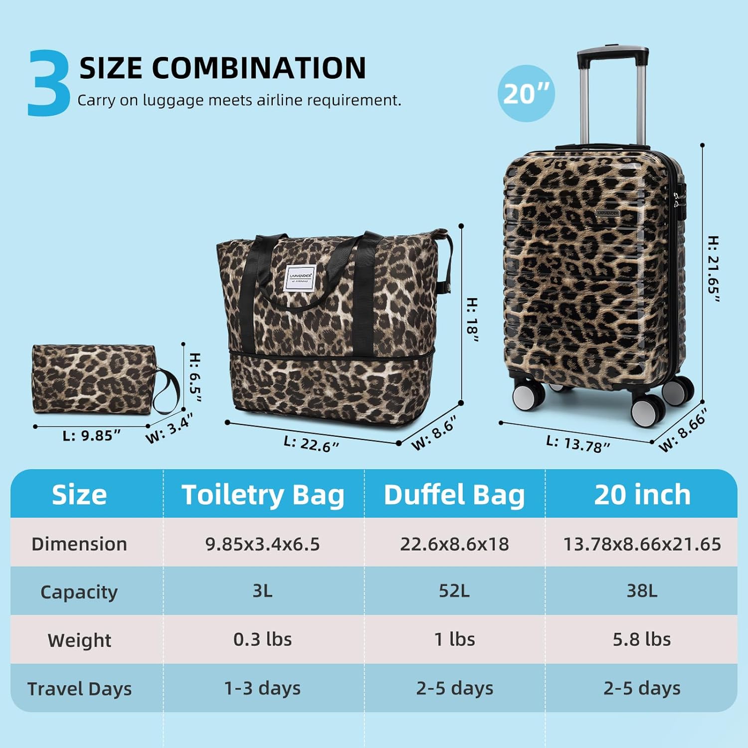 6-piece luggage set, expandable hardshell suitcase set with spinner wheels, lightweight rolling luggage set wourant