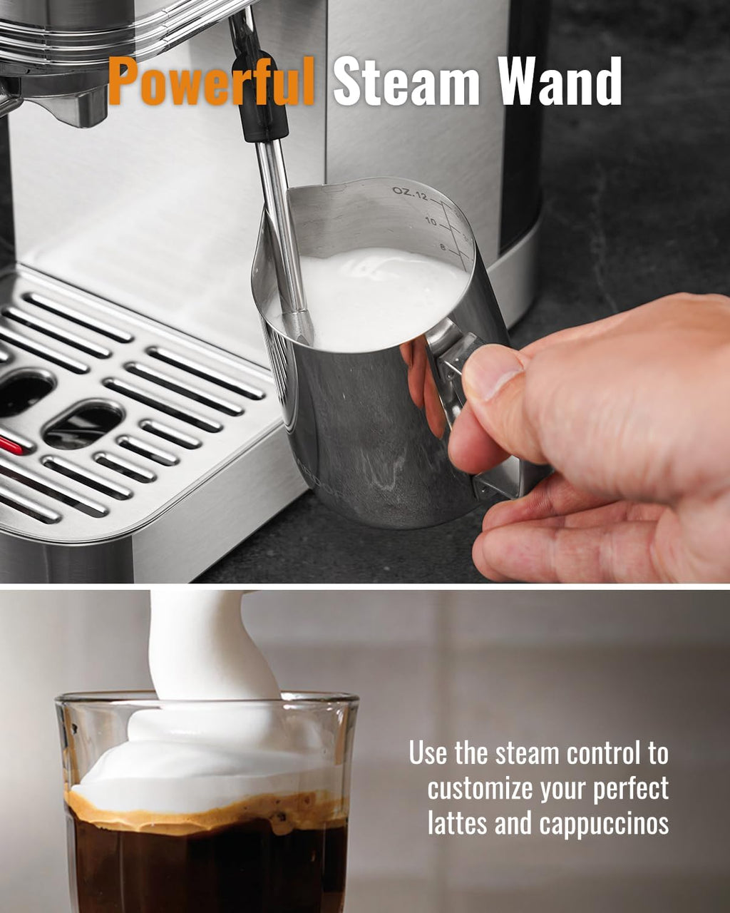 SHARDOR Espresso Machine 20 Bar, Professional Espresso Machine with Milk Frother and Touchscreen wourant