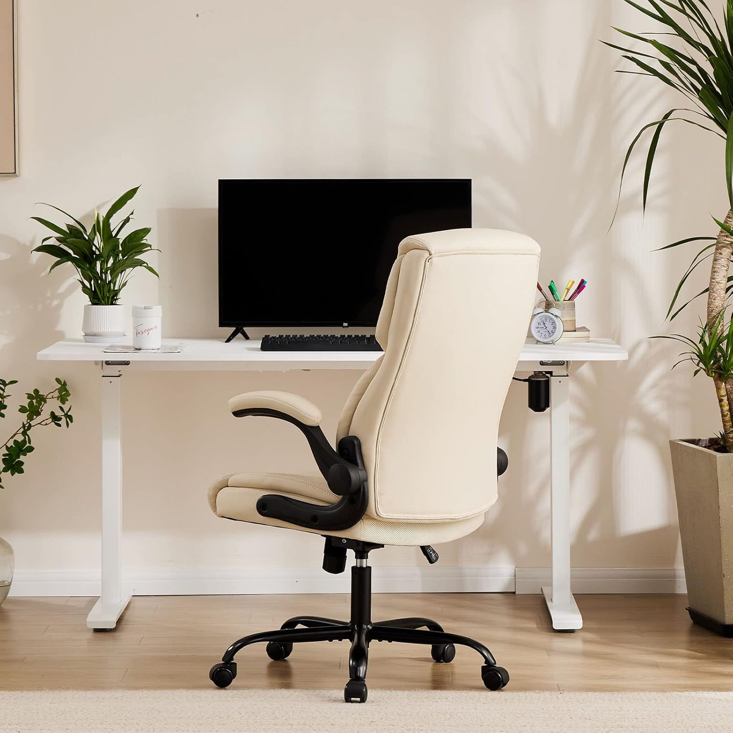 Ergonomic Office Chair Heavy Duty Work Desk Chair Adjustable Swivel Rolling Chair with Wheels wourant