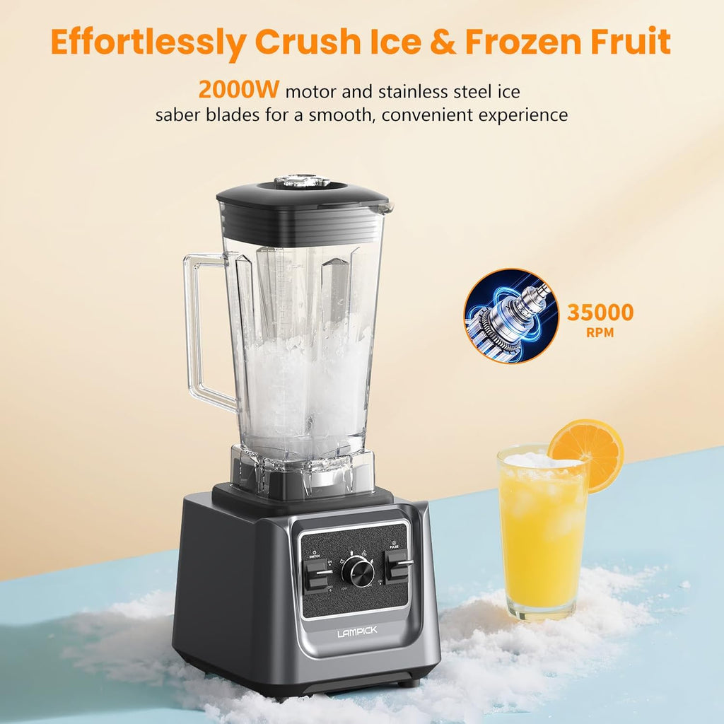 Blenders for Kitchen, 2000W Blender for Smoothies 35000 RPM wourant