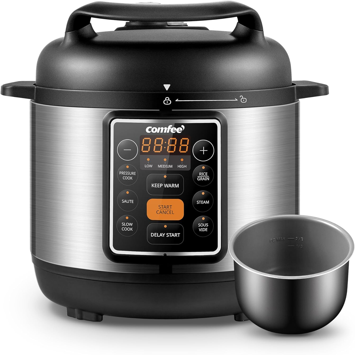 COMFEE 16-in-1 Electric Pressure Cooker with Non-Stick Pan wourant