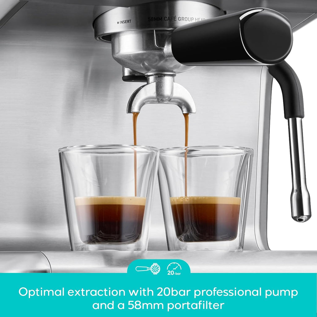 CASABREWS Ultra Espresso Machine with LCD Display, Espresso Maker with Powerful Milk Frother wourant