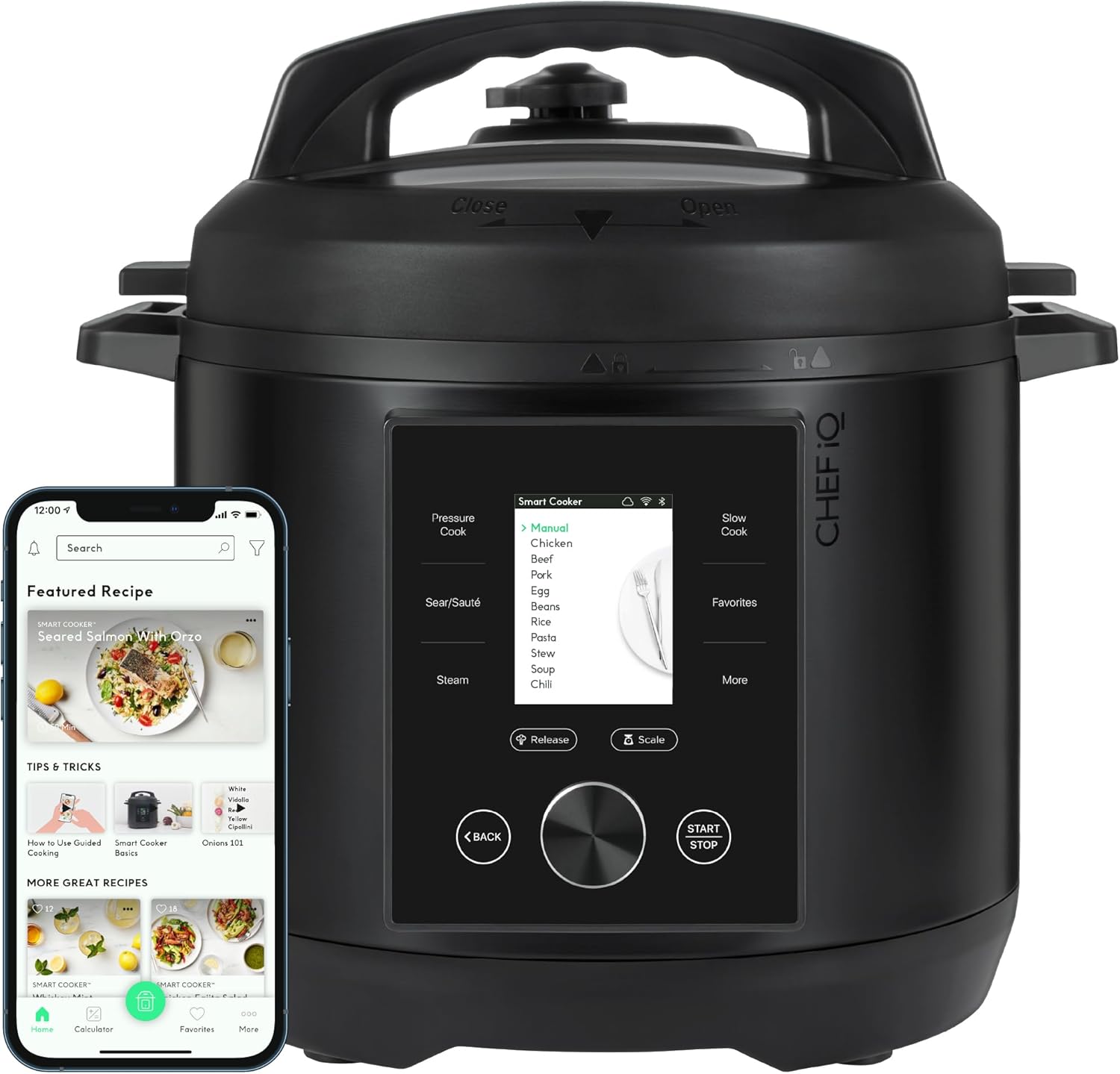 CHEF iQ Smart Pressure Cooker with WiFi and Built-in Scale - Easy-to-Use 10-in-1 Multicooker wourant