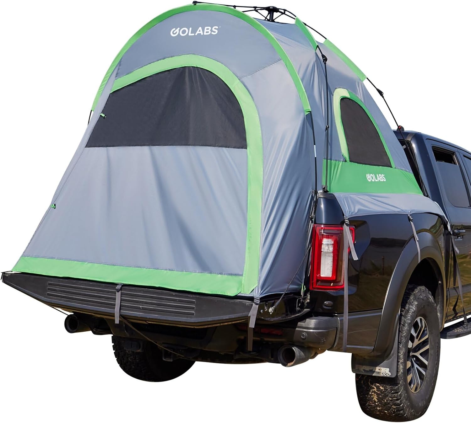 Golabs Truck Bed Tent for 5.5-6.5 Ft Bed, 5-Minute Easy Setup by Pre-Assembled Design, Waterproof PU2000mm, 2-Person Portable with Extra Rainfly Cover for Camping & Outdoor, Includes Storage Bag wourant