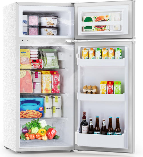 4.5 Cu.Ft Mini Fridge with Freezer 2 Door Compact Refrigerator Small Fridge wourant