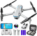 Drone with Camera for Adults, HD FPV Drones with Upgrade Altitude Hold, One-Key Take Off/Landing, Voice Control, Headless Mode, 2 Batteries, Toys Gifts for Teen Boys Girls, Beginner wourant