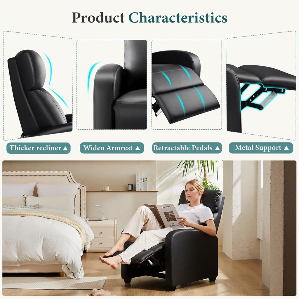 Swivel Rocking Recliner Chair with Extra Large Footrest High Back, Upholstered Glider Nursery Chair for Living Room, Bedroom & Nursery, Comfortable Deep Seat for Relaxation, Grey wourant