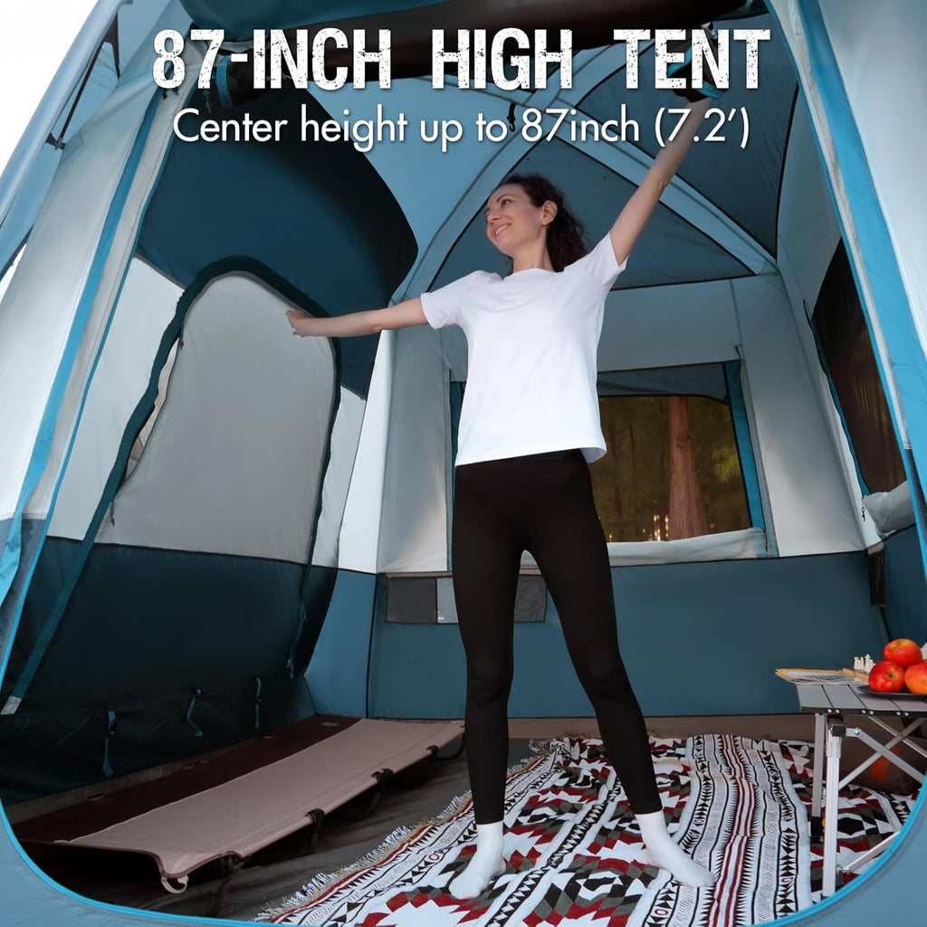 Portal 5-Person SUV Tent with Porch, 2-in-1 Car Camping Tent, Water-Resistant & Windproof, Trunk Tent with 2 Doors for Travel & Outdoor Adventures wourant