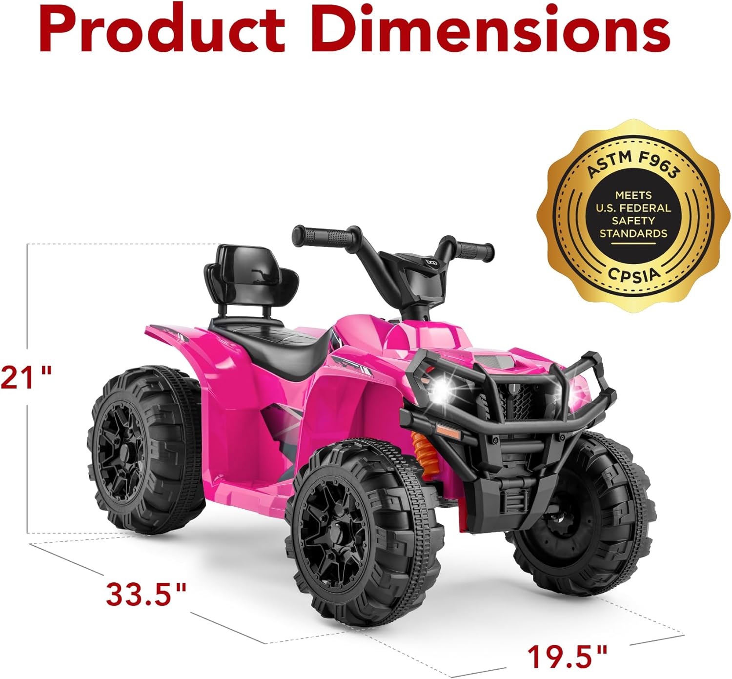 Best Choice Products 12V Kids Ride-On Electric ATV, 4-Wheeler Quad Car Toy w/Bluetooth Audio, 2.4mph Max Speed, Treaded Tires, LED Headlights, Radio wourant