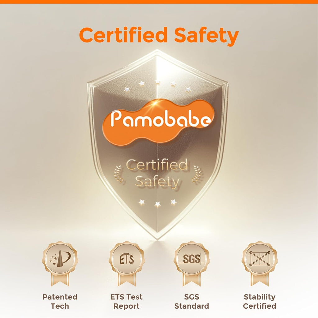 Pamo Babe Baby Playpen - Heavy-duty steel frame provides a safe sleeping space and portable crib wourant