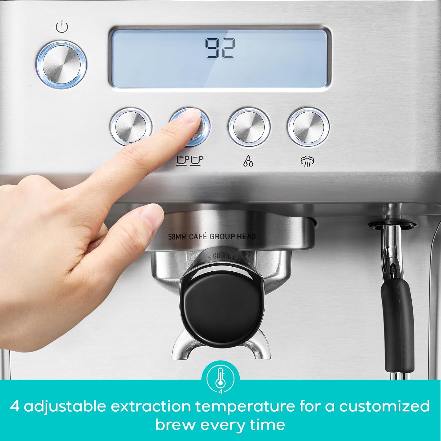 CASABREWS Ultra Espresso Machine with LCD Display, Espresso Maker with Powerful Milk Frother wourant