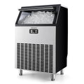 EUHOMY Commercial Ice Maker Machine, 100lbs/24H Stainless Steel Under Counter ice Machine with 33lbs Ice Storage Capacity, Freestanding Ice Maker. wourant