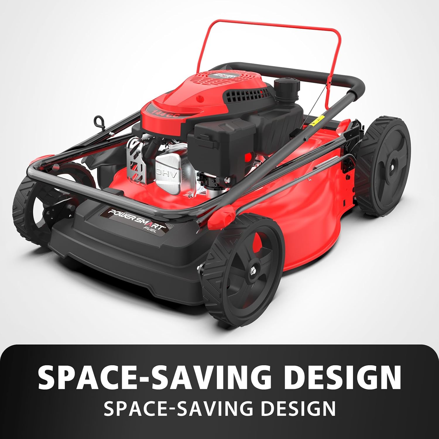 PowerSmart Gas Lawn Mower 21-Inch 144cc OHV Engine 3-in-1 Push Mower with Bagging wourant
