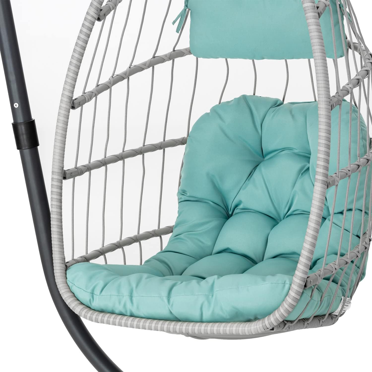 Yechen Indoor Outdoor Egg Hanging Chair Patio Wicker Swing Egg Chair Indoor Swinging Chair wourant