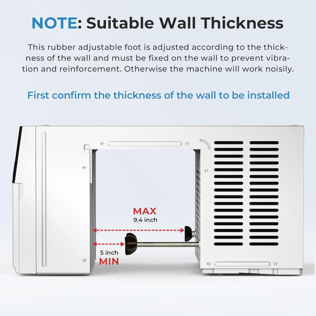 U-Shaped Window Air Conditioner, 12000BTU Window AC Unit, Cools up to 550 sq. ft., 6 Modes, Saddle Shape Window AC Unit, Full Window View, Energy Efficient wourant