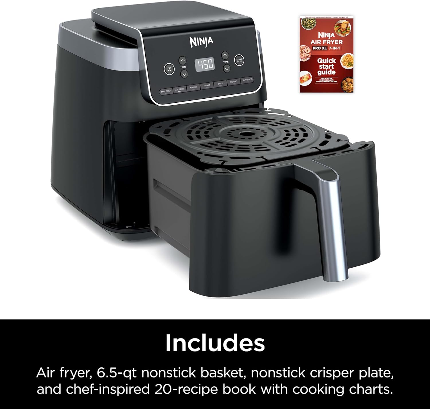 Ninja Air Fryer Pro XL 6-in-1, 6.5-Quart Capacity, Maximum Crispness, Air Fryer Bake wourant