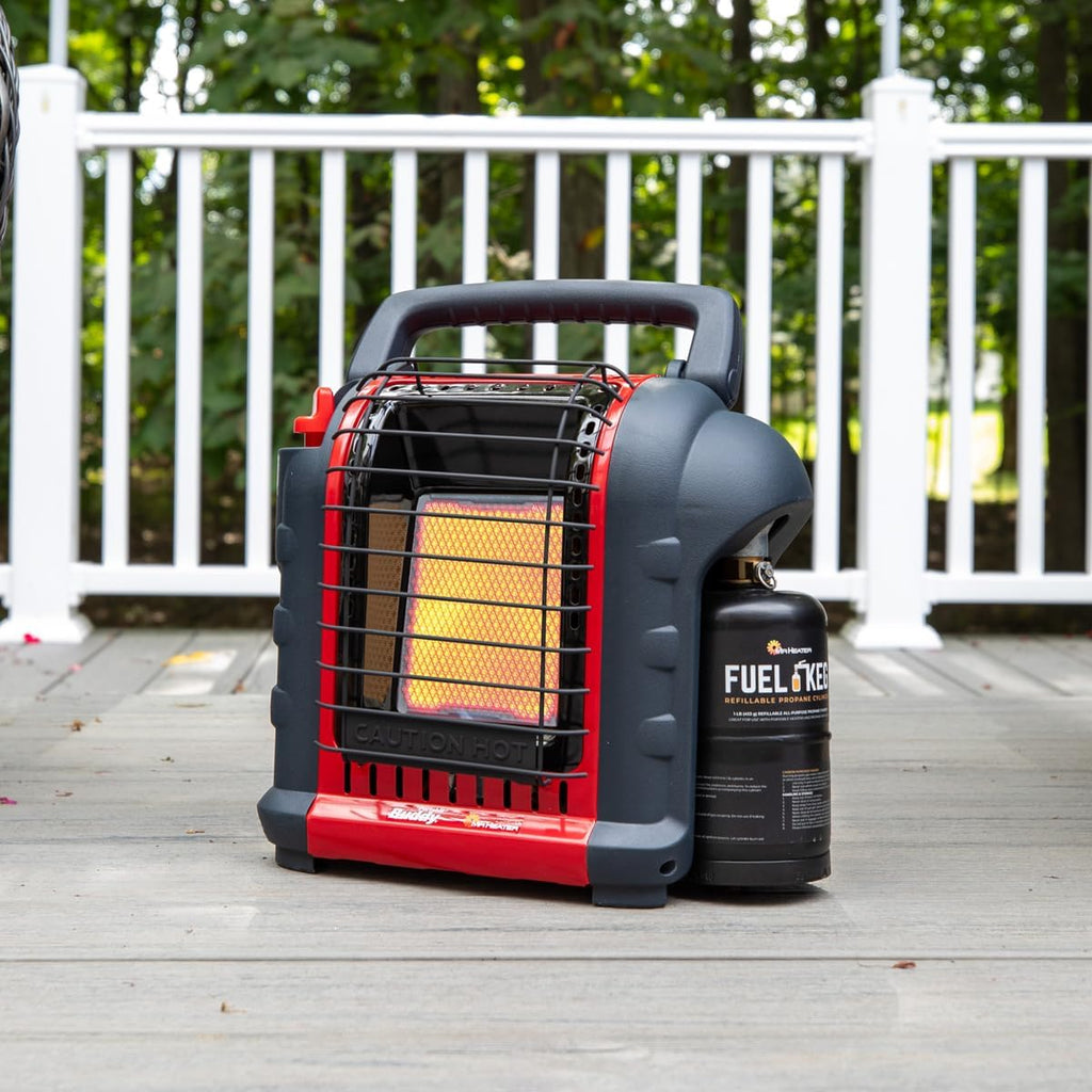 Portable Propane Radiant Heater, 4,000-9,000 BTU, for campers, workshops, patios, and more wourant