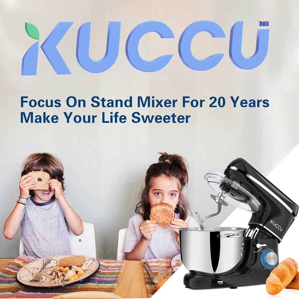 Stand Mixer 6.5 Qt 660W 6-Speed Tilt-Head Food Dough Mixer, Kitchen Electric Mixer with Stainless Steel Bowl,Dough Hook,Whisk, Beater, Egg white separator wourant