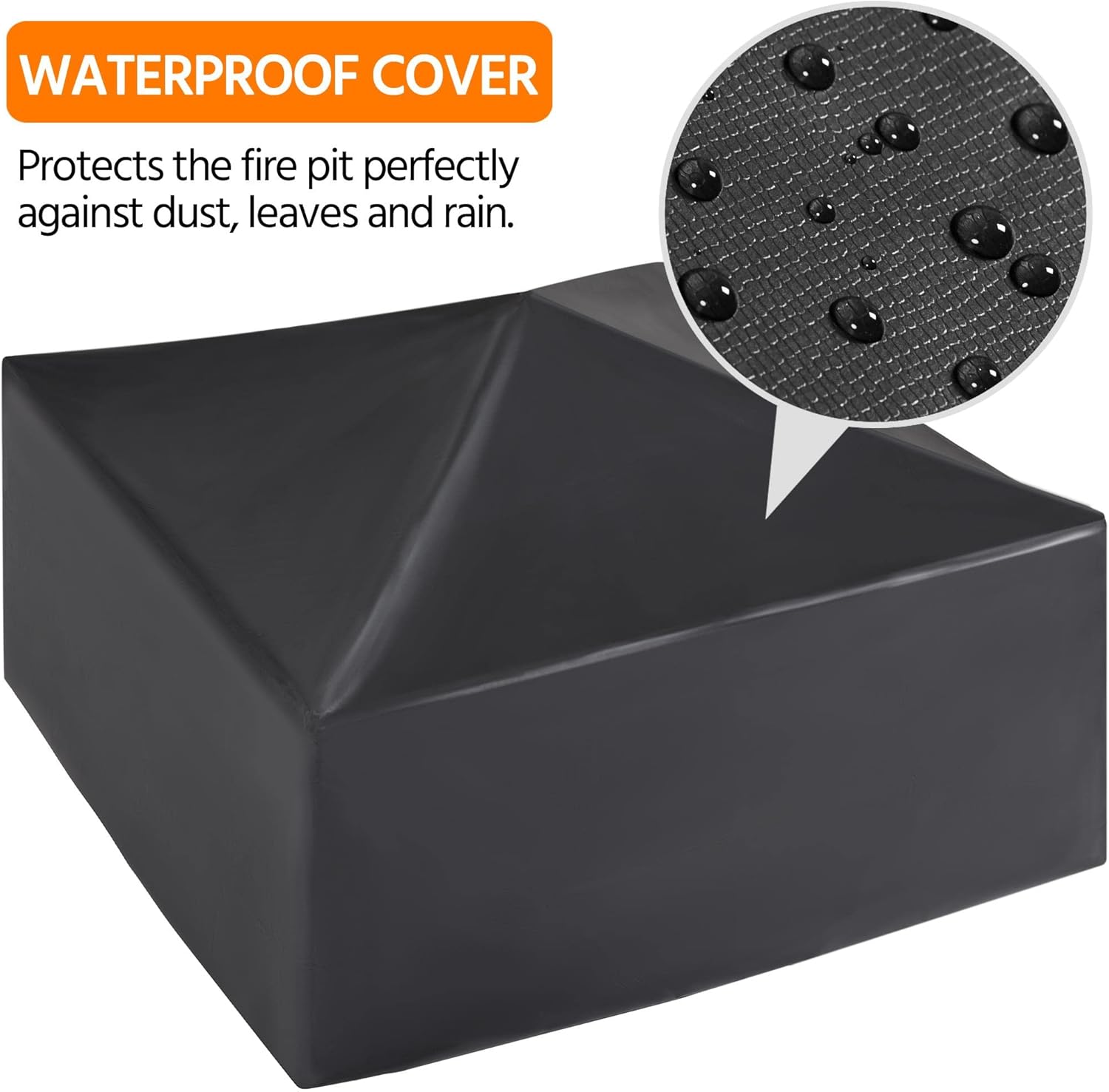 Yaheetech Multifunctional Fire Pit Table 32in Square Metal Firepit Stove Backyard Patio Garden Fireplace for Camping, Outdoor Heating, Bonfire and Picnic wourant