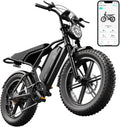 Electric Bike for Adults 1500W Peak 20" Fat Tire All-Terrain E-Bike 60/110 Miles 28 MPH Electric Dirt Bike