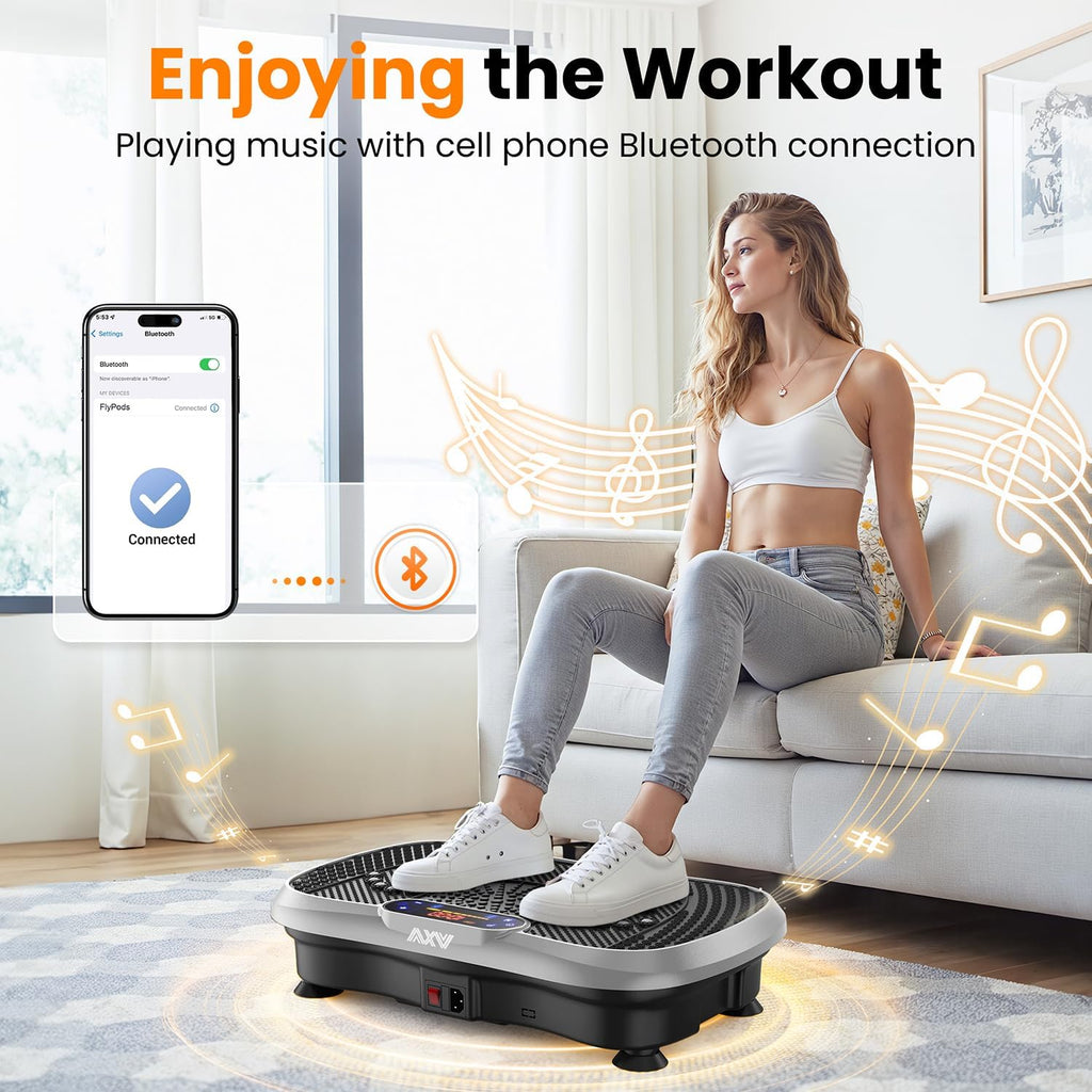 AXV Vibration Plate Fitness Platform Trainer Suitable for men and women to lose weight and burn fat at the gym wourant