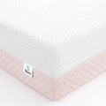 Crib Mattress, Dual Sided Comfort Memory Foam Toddler Bed Mattress, Triple-Layer Breathable Premium Baby Mattress for Infant and Toddler w/Removable Outer Cover - White&Grey woonhhop