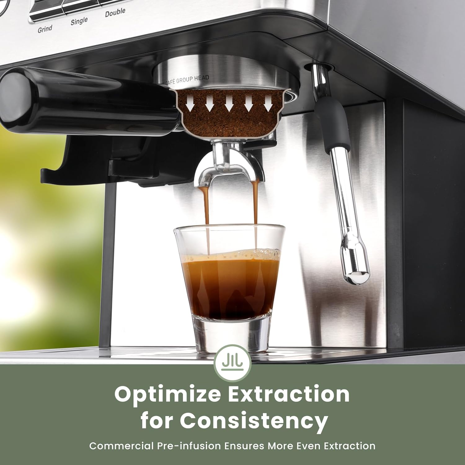 Gevi 20 Bar Espresso Machine with Grinder & Milk Frother wourant