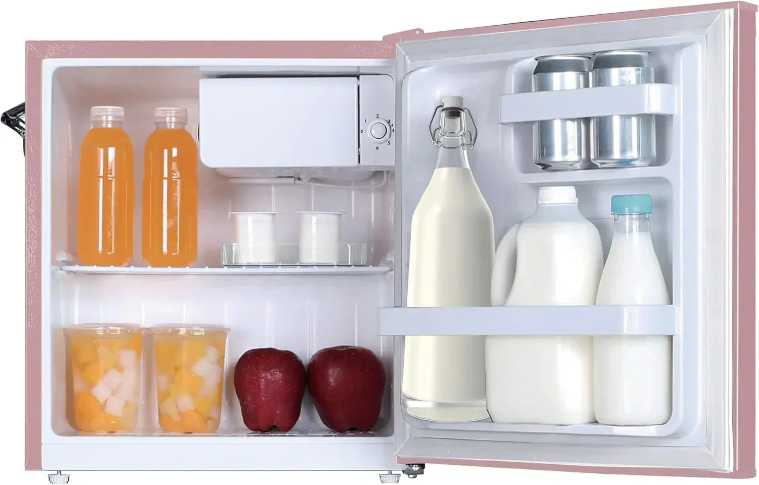 Frigidaire EFR176 Retro Compact Fridge with Chiller Mini Refrigerator Built-in Bottle Opener wourant