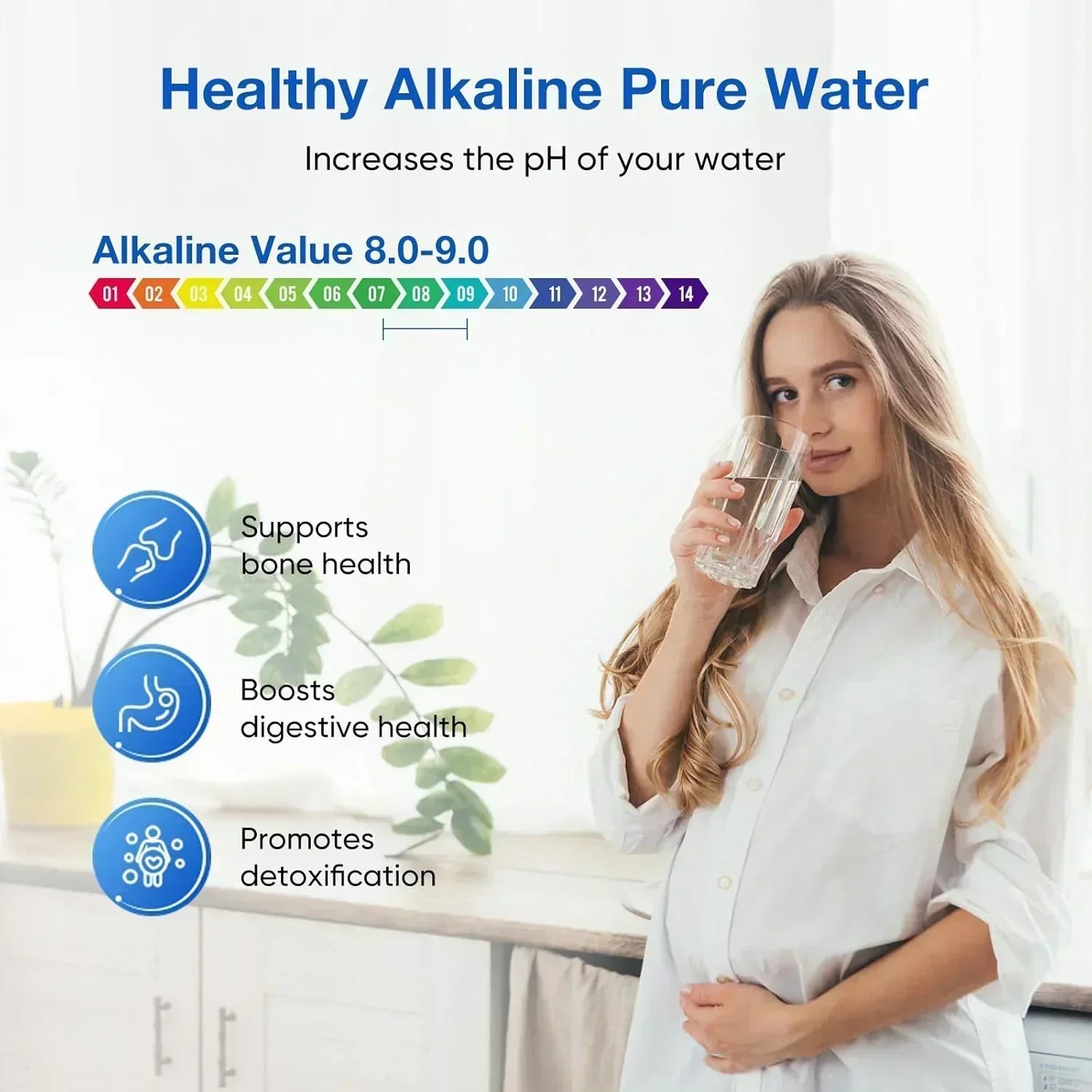 Purewell three-stage 0.01μm ultrafiltration gravity water filtration system 304 wourant