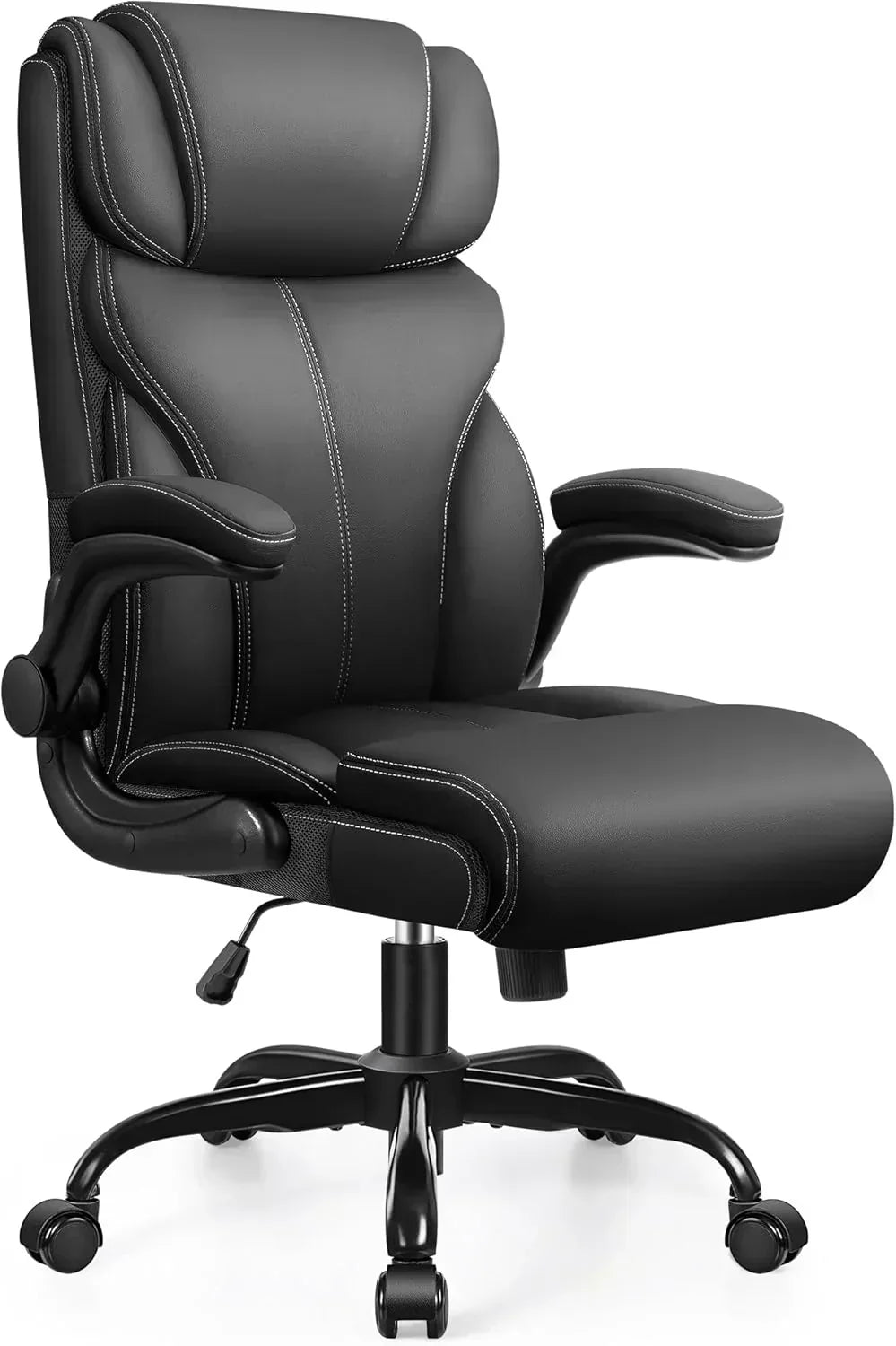 Office Chair Large High-Foot Computer Desk Chair Chair Lumbar Support Rotating Computer Chair wourant