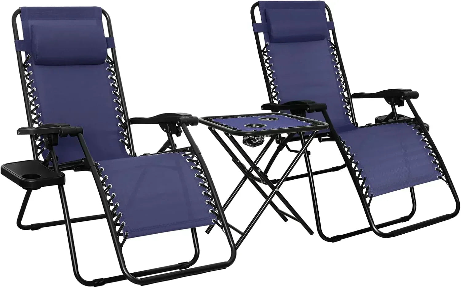 Amazon Basics Outdoor Patio Mesh Adjustable Zero Gravity Lounge Chair Recliners set of 2 wourant