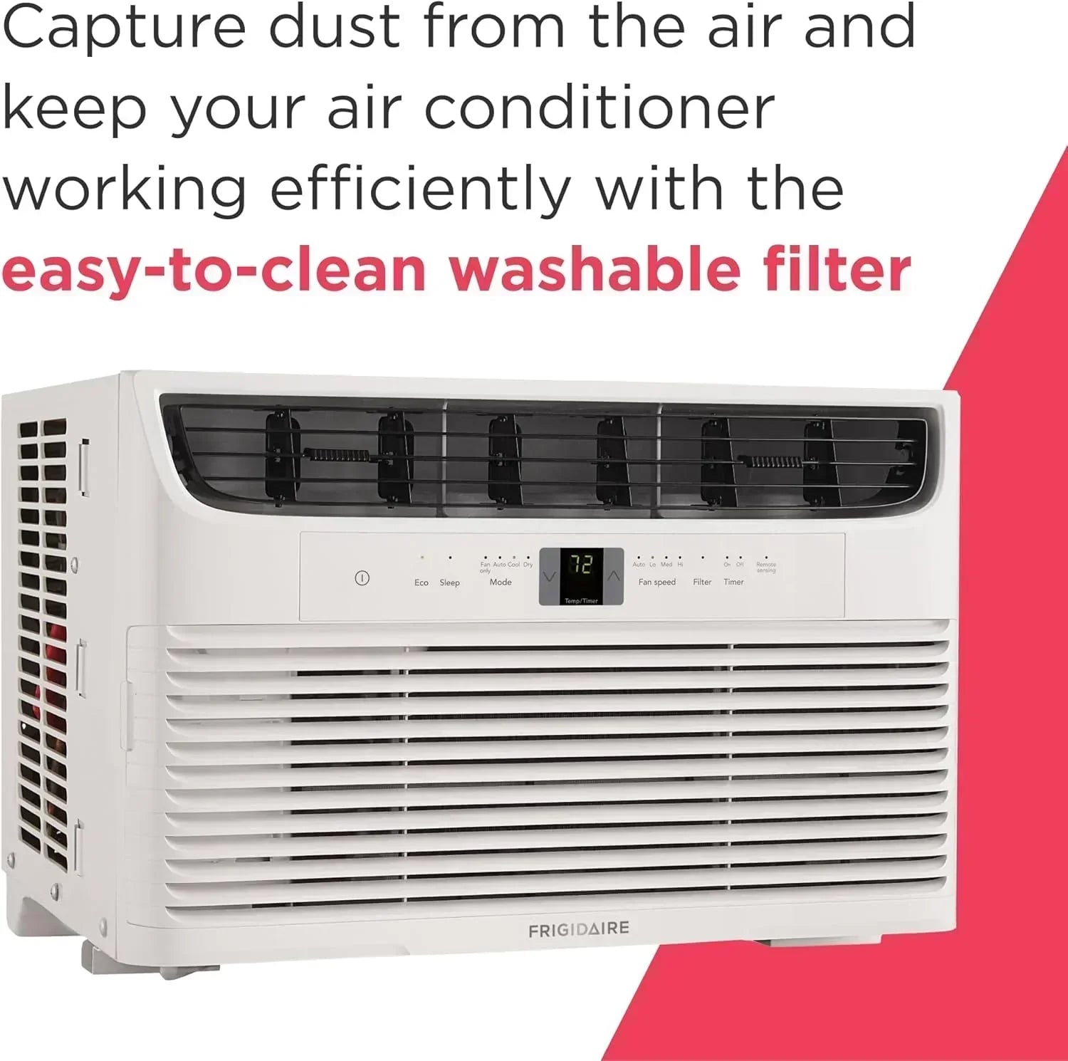 Frigidaire 5,000 BTU Window Air Conditioner Remote Control Cools Up to 150 Sq. Ft. Quiet Operation wourant