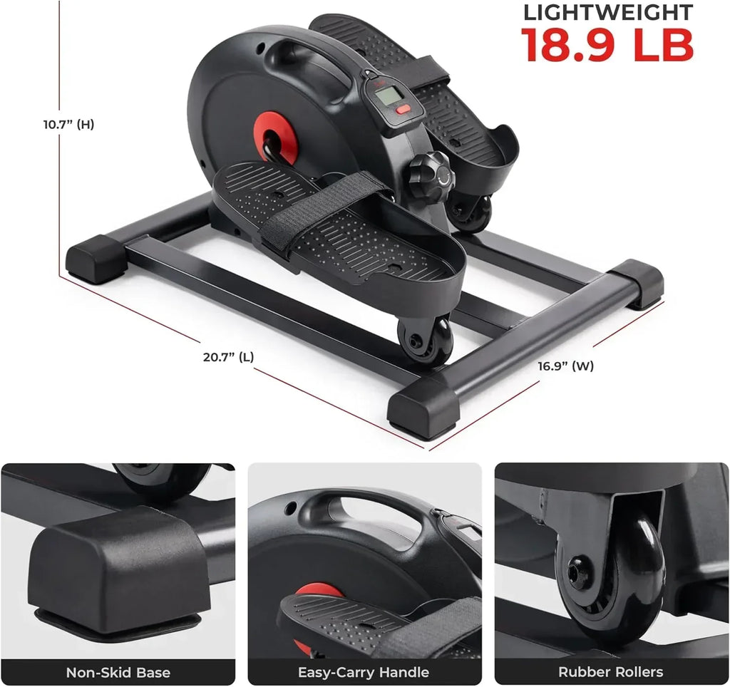 Sunny Health Fitness Smart Mini Elliptical Trainer Indoor Under-Desk Pedal Exerciser wourant