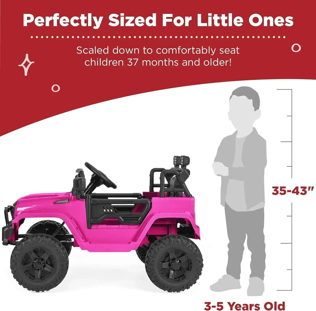 Best Choice Products 12V Kids Ride-On Truck Car with Spring Suspension and LED Lights wourant