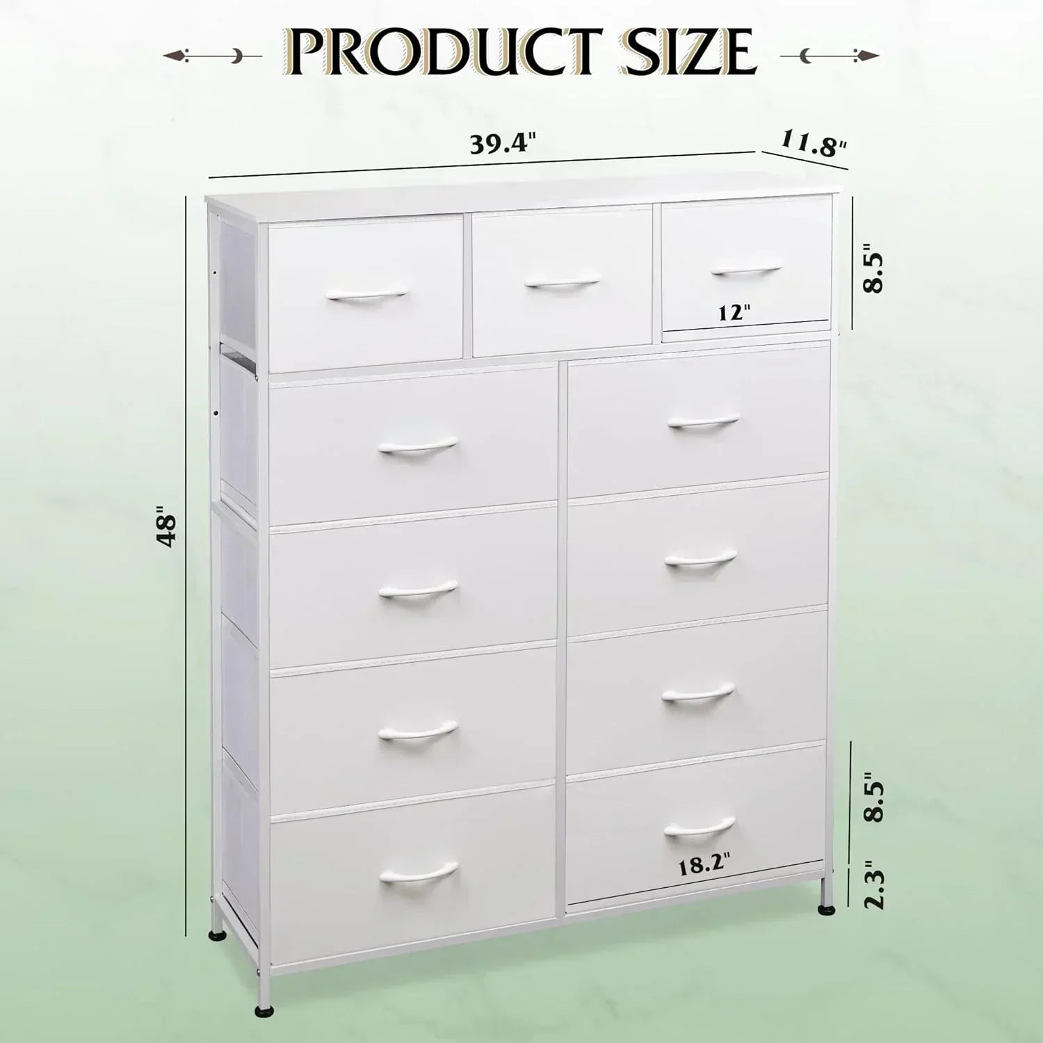 Storage Organizer Unit 11 Fabric Bins Storage Drawers Organizer Steel Frame Tall Storage Tower wourant