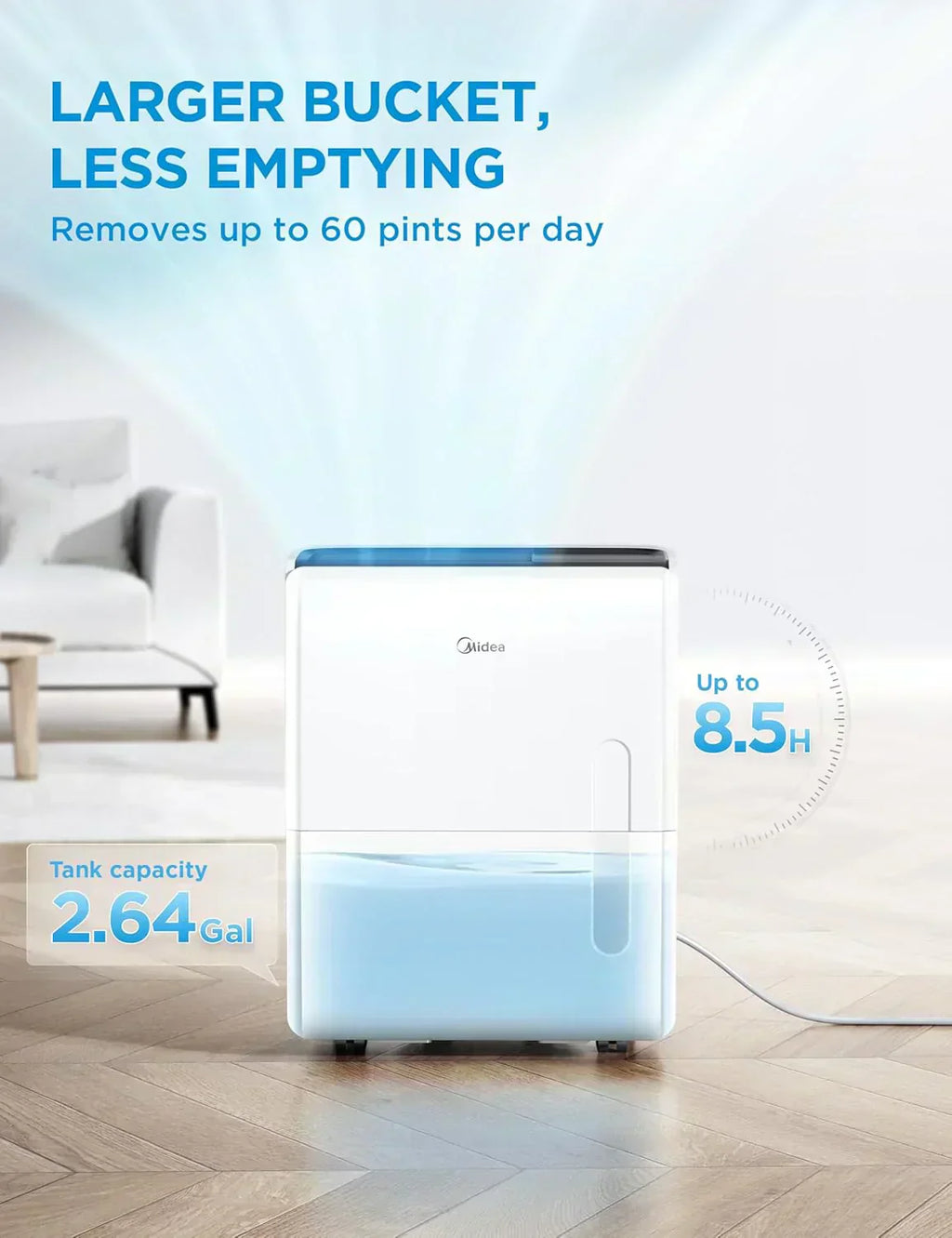 4,500 Sq. Ft.Dehumidifier for Basement Energy Star Certified With Reusable Air Filter 50 Pint wourant