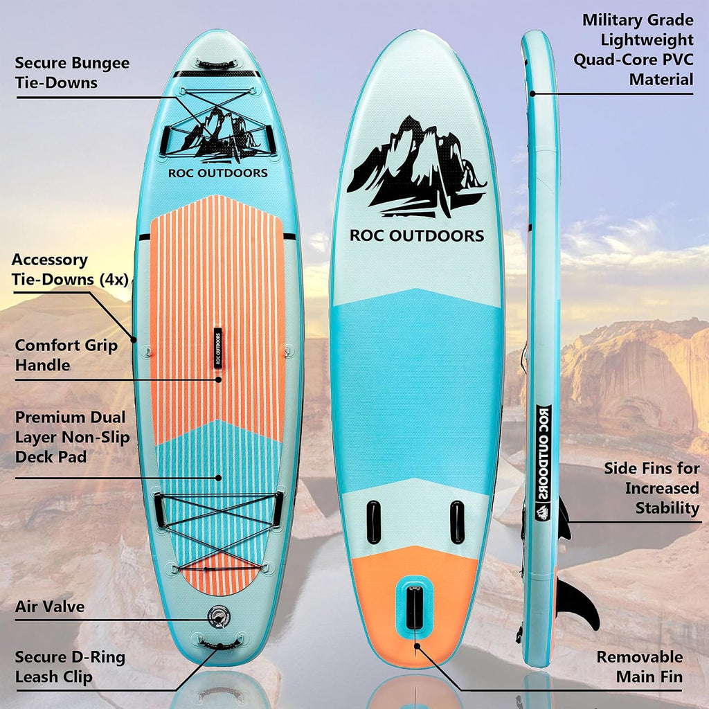 ROC inflatable stand-up paddle board high-quality SUP paddle board accessories wourant