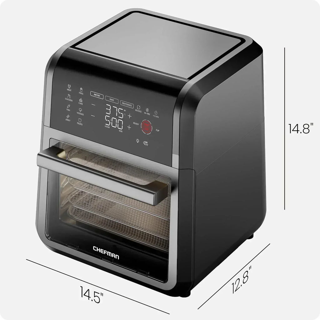 Chefman Compact 6.3-Quart Digital Air Fryer with Rotisserie Dehydrator and Convection Oven wourant
